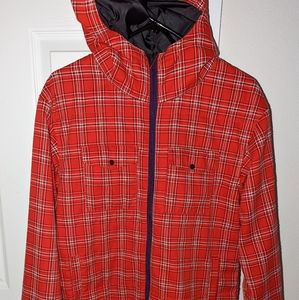Bonfire Snowboarding Company plaid jacket, Men's Small